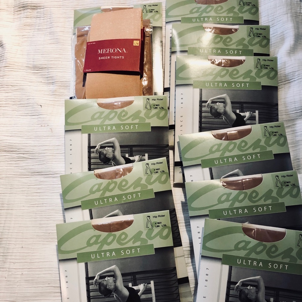 Brand new Capesio tan high rider tights